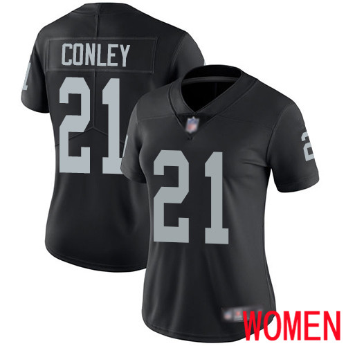 Oakland Raiders Limited Black Women Gareon Conley Home Jersey NFL Football #21 Vapor Untouchable Jersey